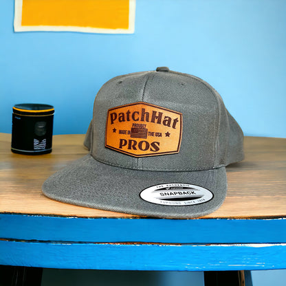 Custom Leather Patch Hat