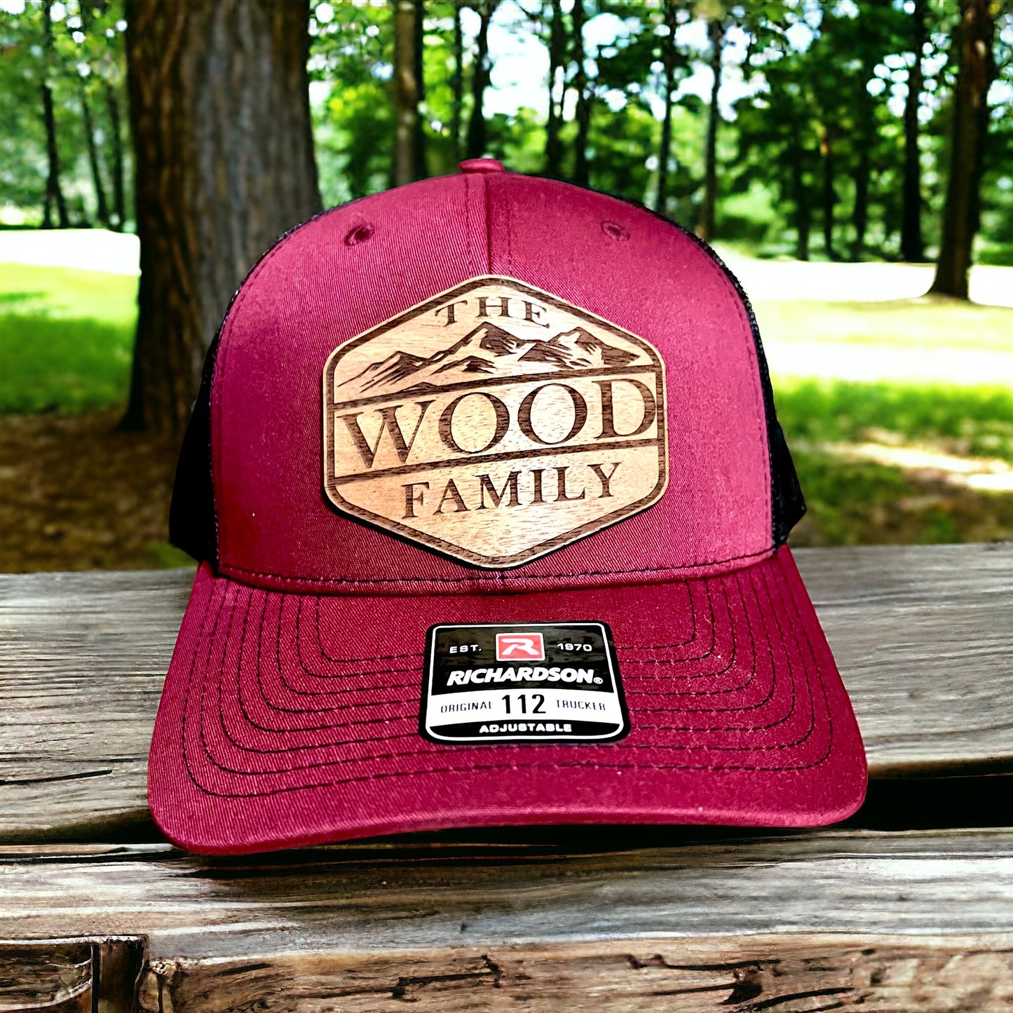 Custom Wood Patch Hat