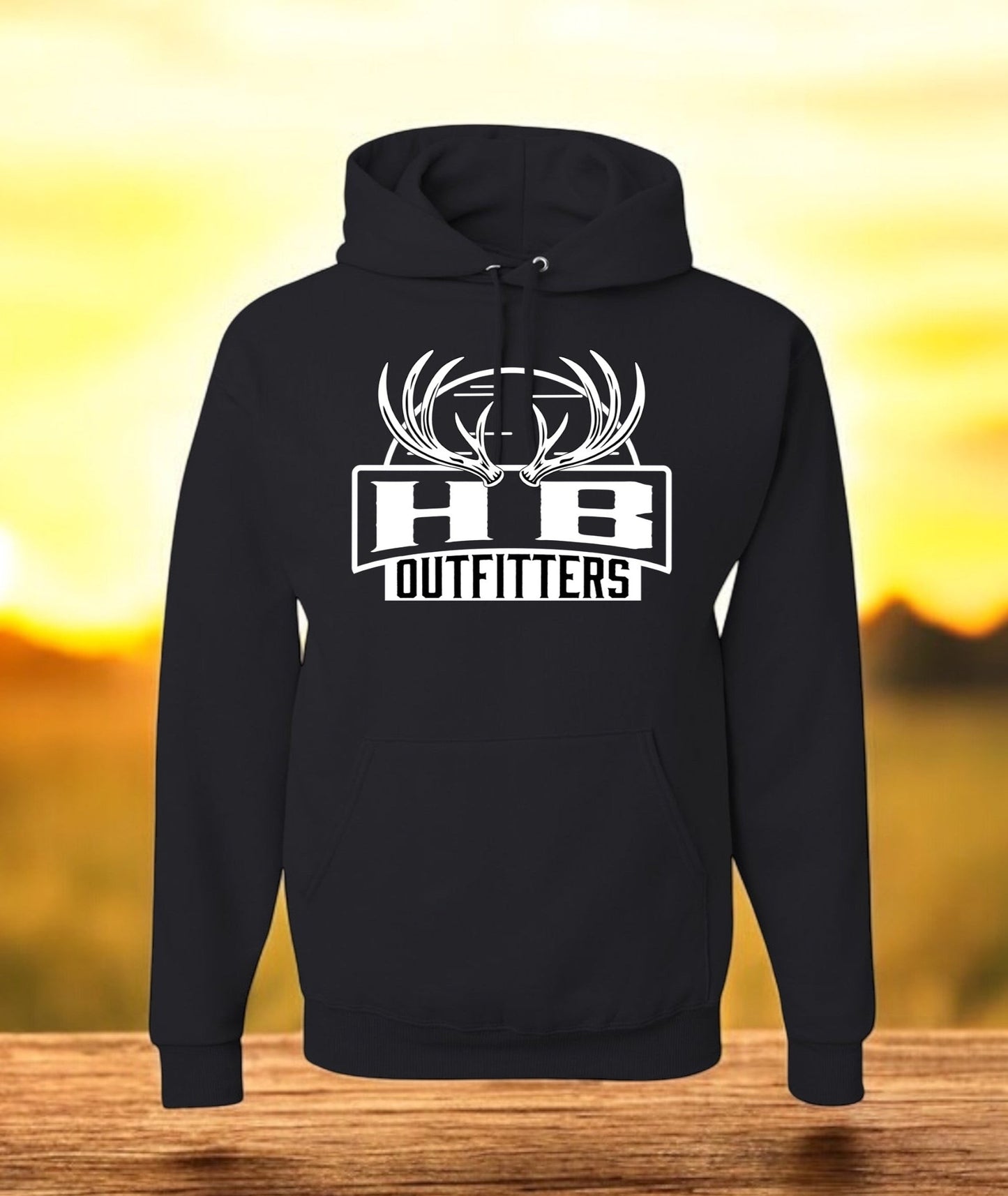 HB Outfitters Black and White Hoodie