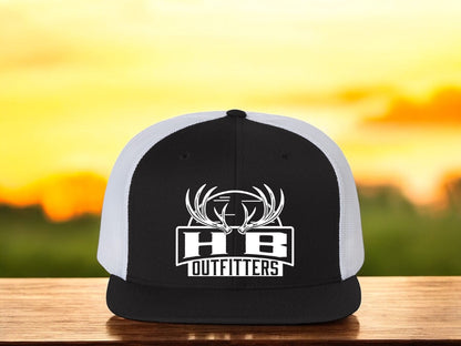 HB Outfitters Black and White Trucker Hat