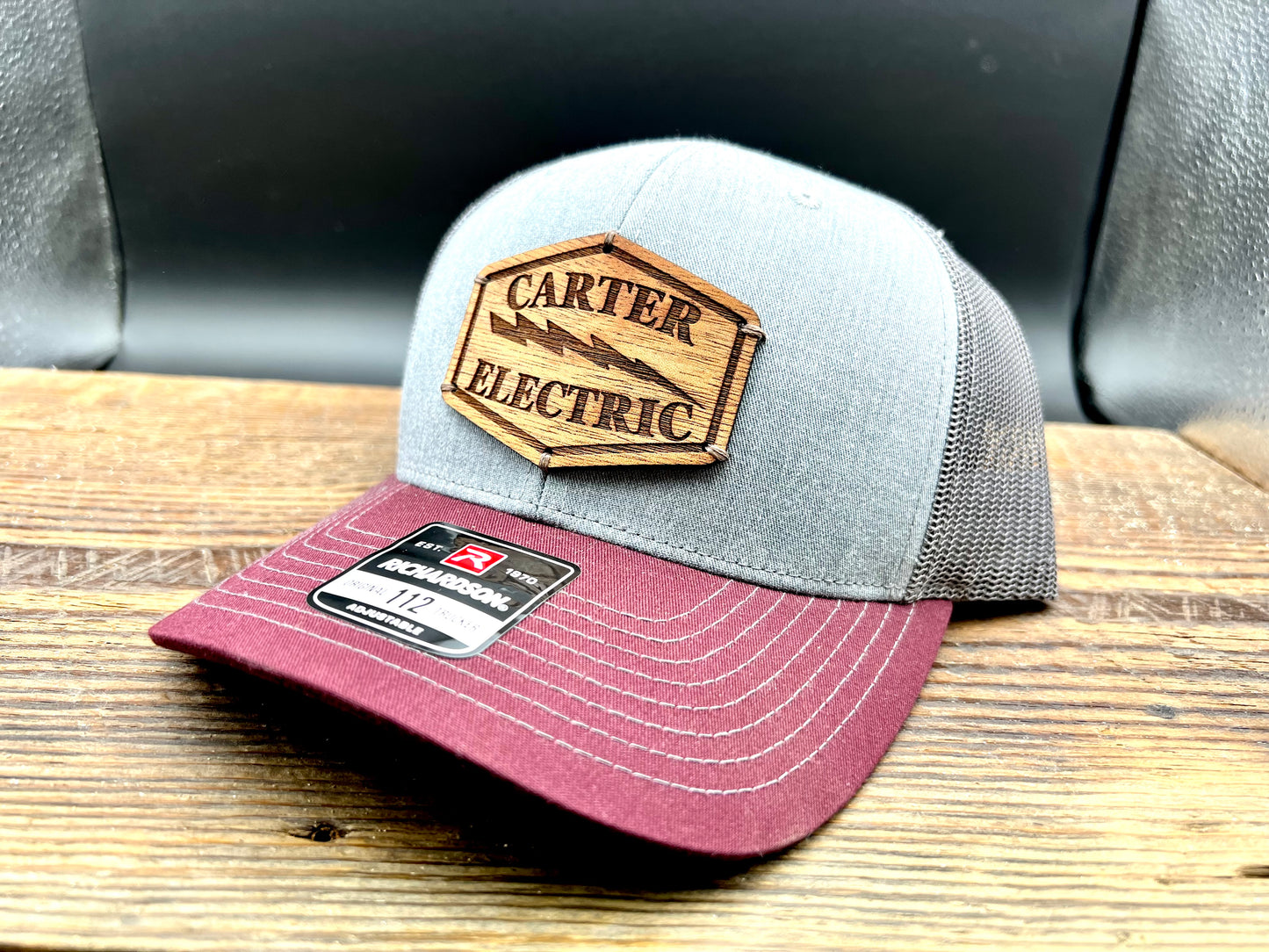 Custom Wood Patch Hat